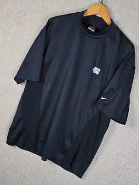 Nike Golf North Carolina Tarheels Crew Neck Dri-fit Shirt Navy Sz XL